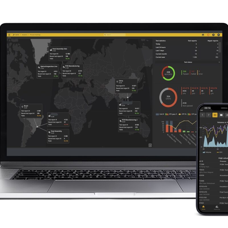 Mockup Dashboard with Global Station Map