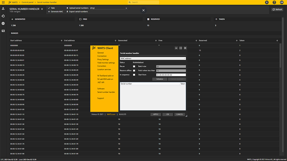 Serial Number Handler